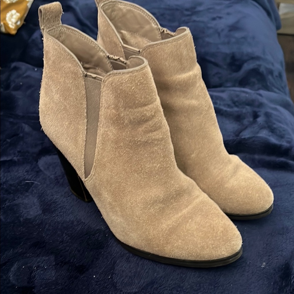 Michael Kors Tan Suede Ankle Booties